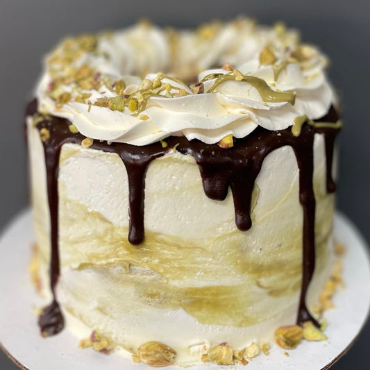 Dark Chocolate Pistachio Cake